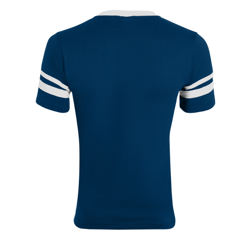 Youth "Better Together" Stripe-Sleeve Jersey T-Shirt, Navy