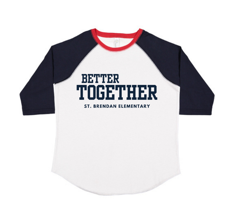Youth "Better Together" Raglan Baseball T-Shirt