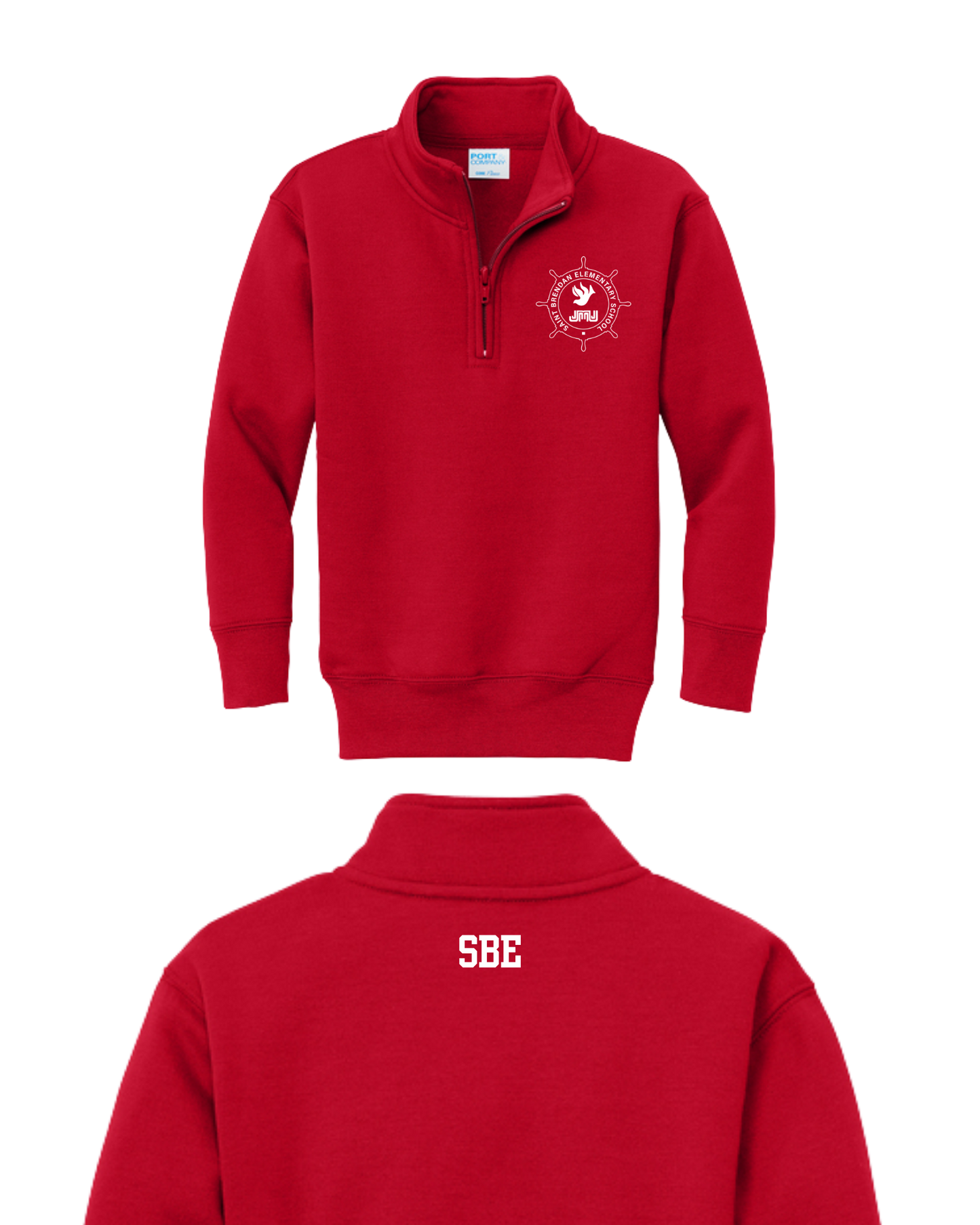 Uniform Fleece 1/4 Zip Silicone Red - Adult
