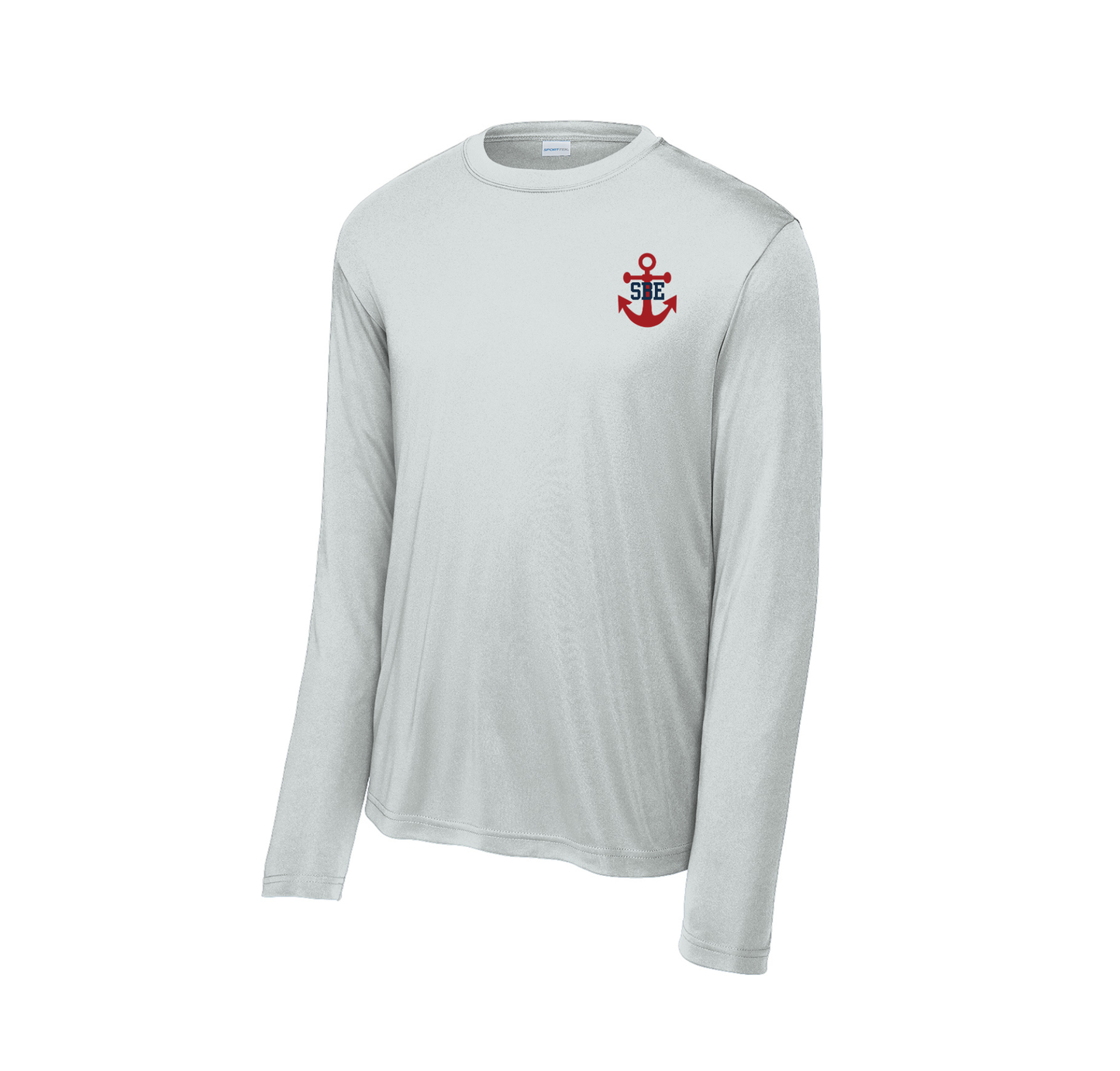 Adult SBE Anchor Long-Sleeve Performance T-Shirt, Grey