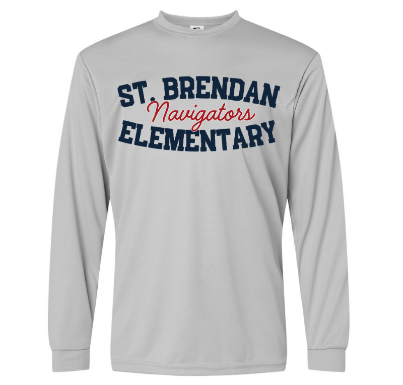 Youth Sport-Tek SBE Navigators Long-Sleeve T-Shirt, Silver