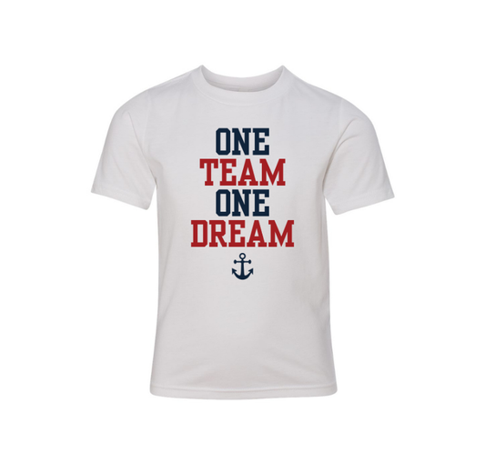 Youth "One Team One Dream" T-Shirt, White