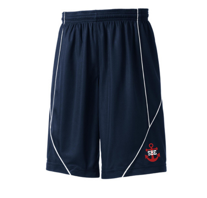 Sport-Tek Youth Anchor Mesh Shorts, Navy