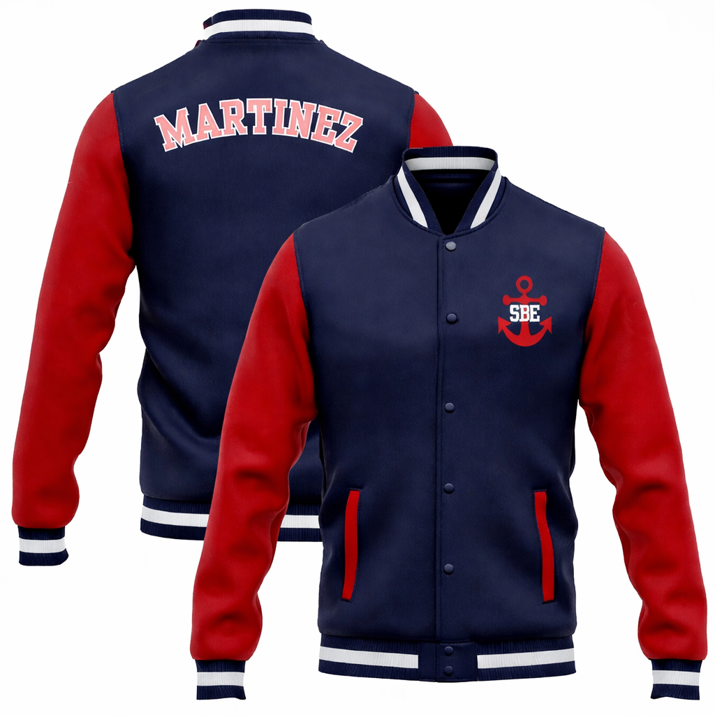 PRE-ORDER: SBE Custom Letterman Jacket (Exclusive to 6, 7 and 8th graders)