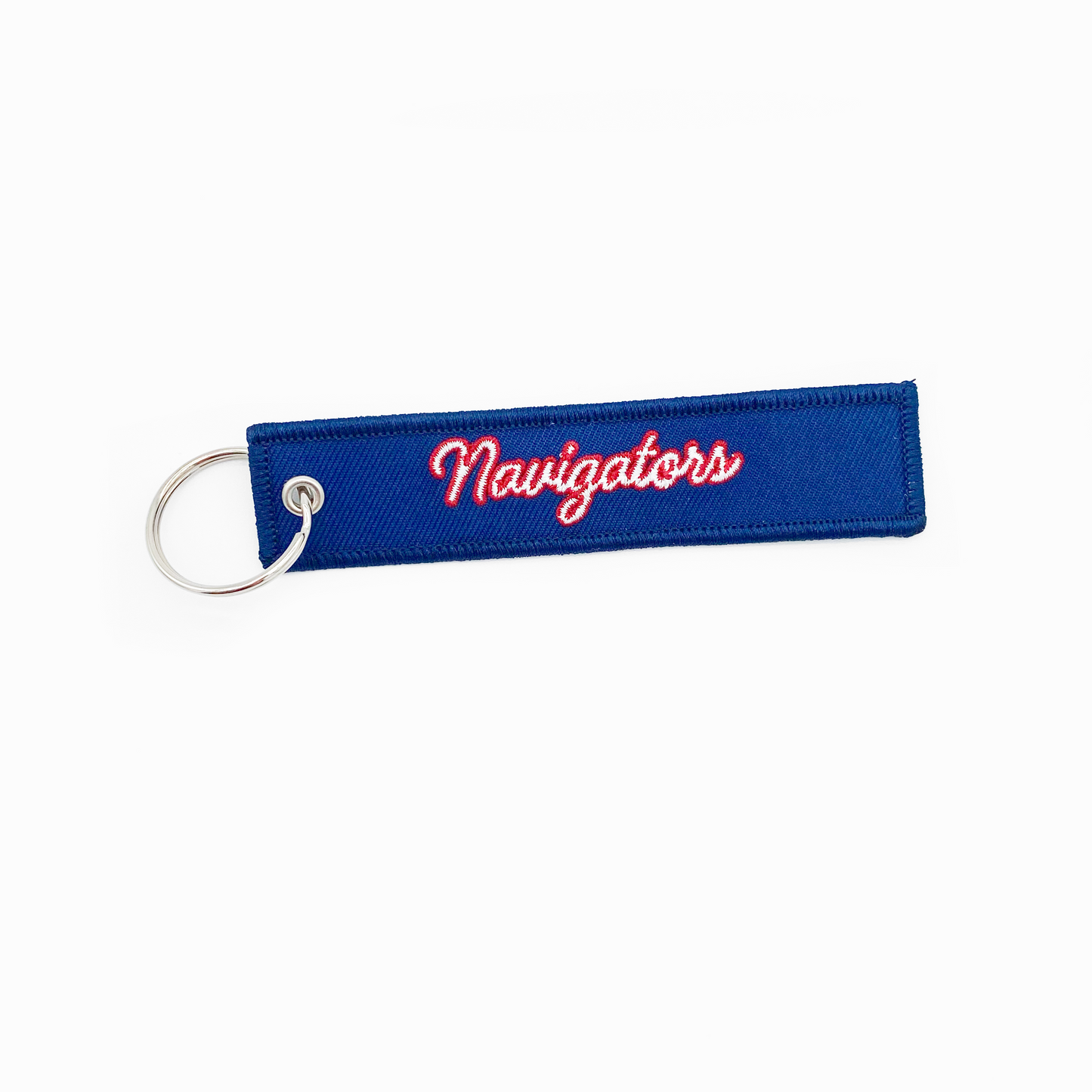 Navigators Embroidered Keychain, Navy