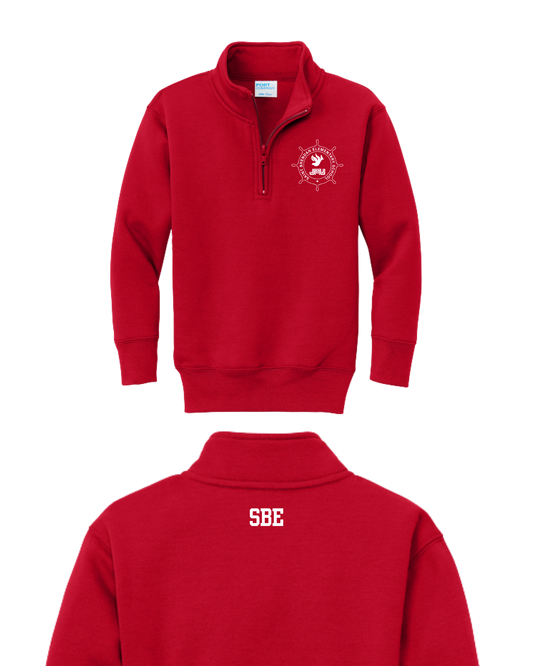 Uniform Fleece 1/4 Zip Silicone Red - Adult