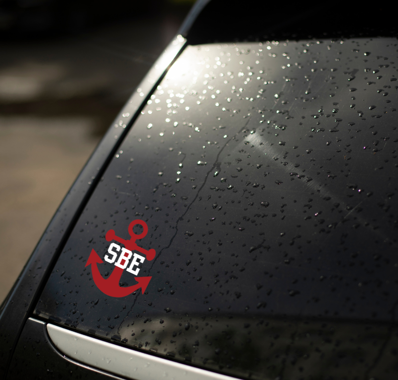 SBE Anchor Car Decal