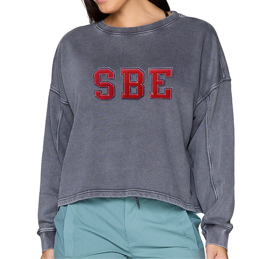SBE Felt Patch Oversized Crewneck