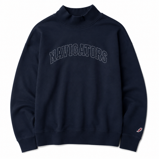 Navigators Mockneck - Outline Embroidery